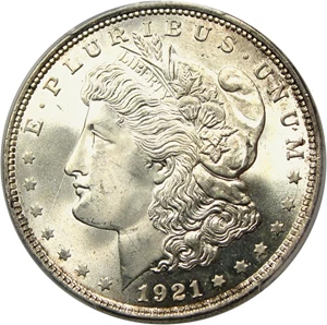 image for: 1921 Morgan $1 PCGS MS67