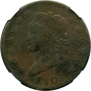image for: 1808 1c NGC VG-10 BN (S-278)