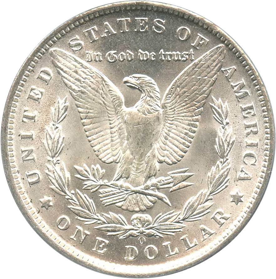 image for: 1890-O $1 PCGS MS64 (VAM-10, Comet Variety)