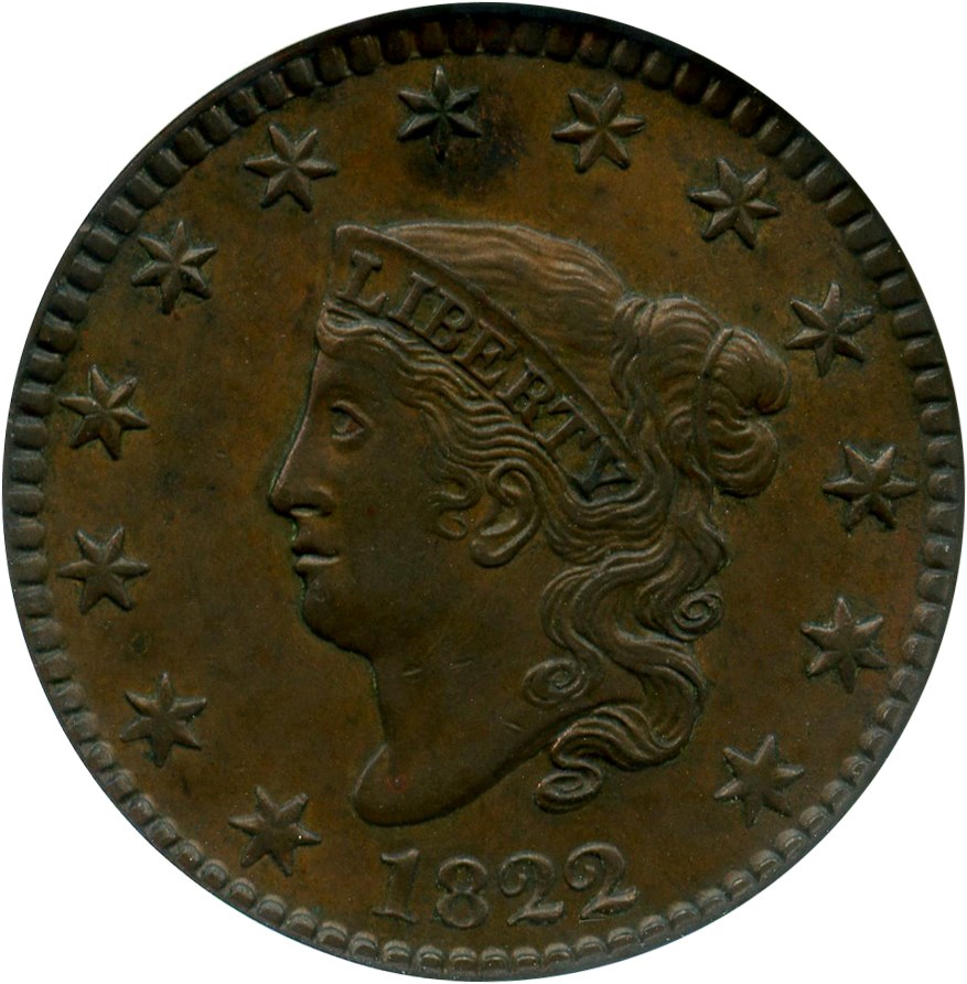 image for: 1822 1c NGC AU58 BN