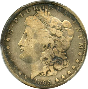 image for: 1895-O $1 PCGS Genuine VG Details, Cleaning