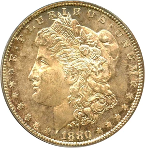 image for: 1880-S $1 PCGS MS65 (80/79)