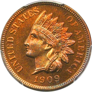 image for: 1909 Indian 1c PCGS Proof 64 RB