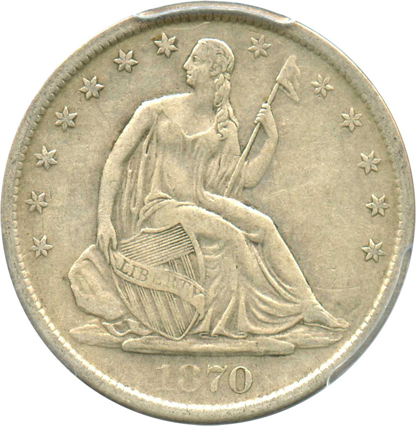 image for: 1870-S 50c PCGS VF35