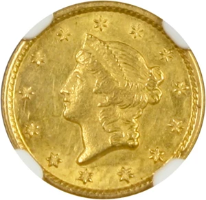 image for: 1849-O G$1 NGC MS62