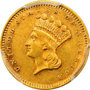 image for: 1860-S G$1 PCGS AU55