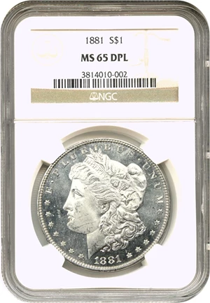 image for: 1881 $1 NGC MS65 DMPL