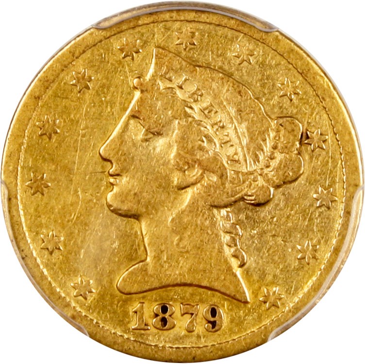 image for: 1879-CC $5 PCGS VG-08