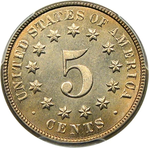 image for: 1873 5c PCGS MS66 (Open 3) - DLRC Discount!