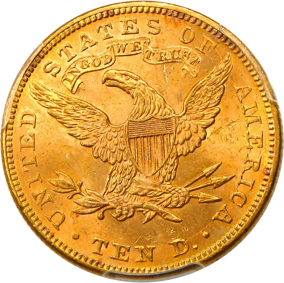image for: 1891 $10 PCGS MS63 