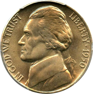 image for: 1950-D 5c PCGS MS67