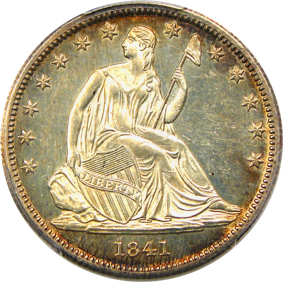 image for: 1841 50c PCGS MS63