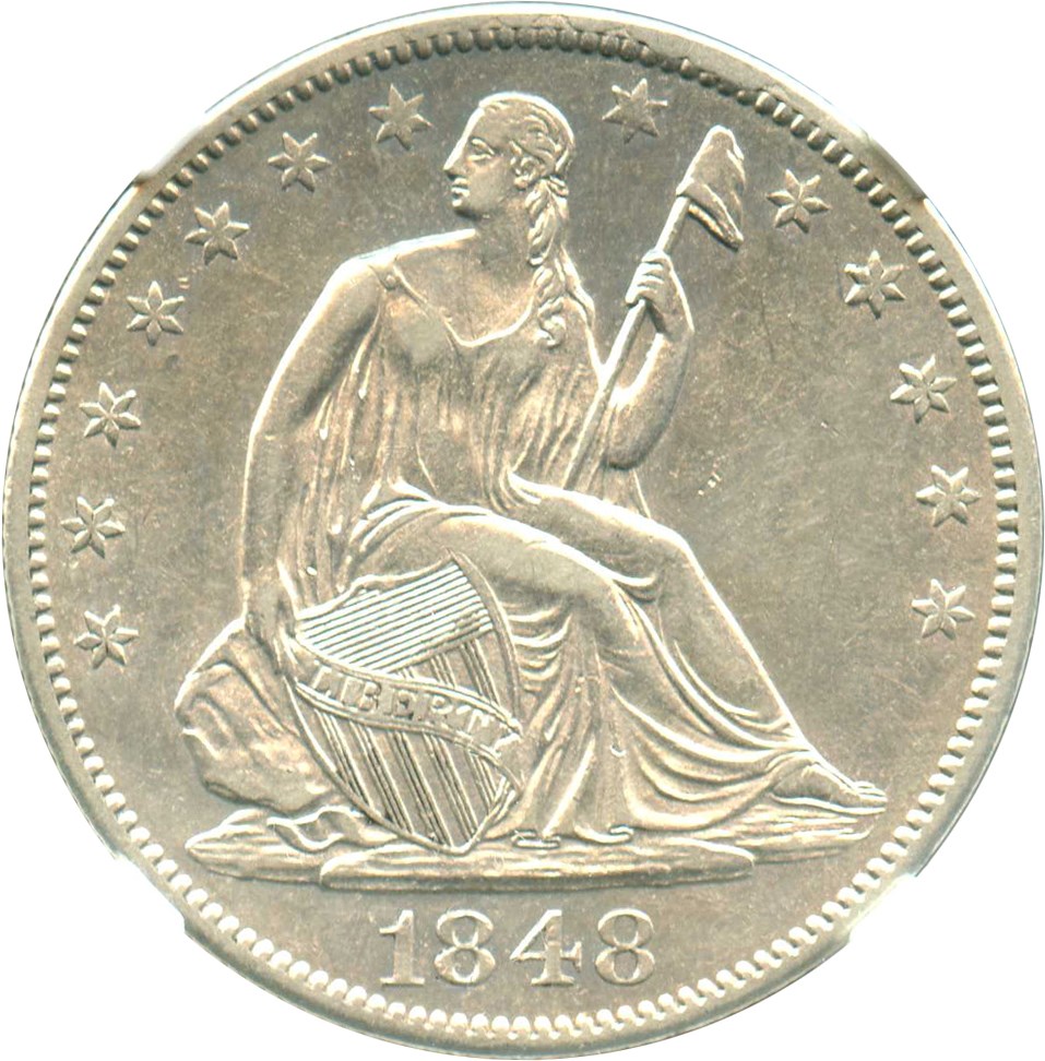 image for: 1848-O 50c NGC AU53