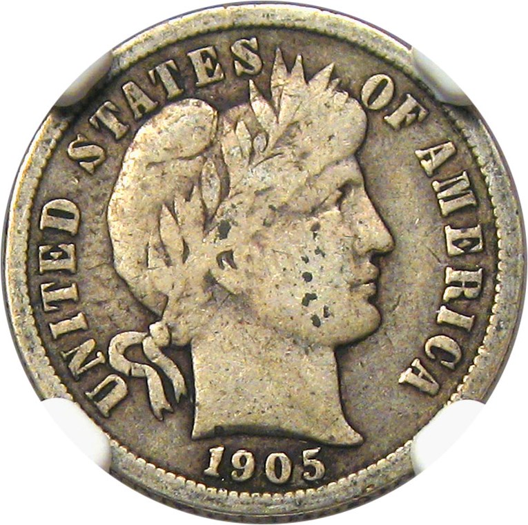 image for: 1905-O 10c NGC F12 (Micro O) - No Reserve!