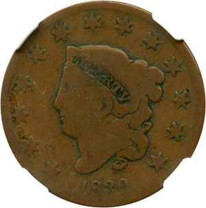 image for: 1830 1c NGC AG-03 BN (N-6, Medium Letters)