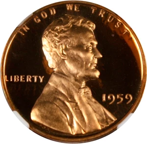 image for: 1959 1c NGC Proof 67 RD UCAM