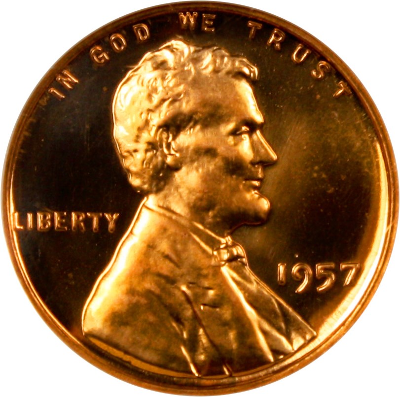 image for: 1957 1c NGC Proof 67 RD Cameo
