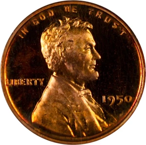 image for: 1950 1c PCGS Proof 64 RD CAM