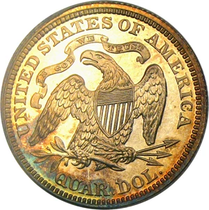image for: 1867 25c PCGS/CAC Proof 66 CAM