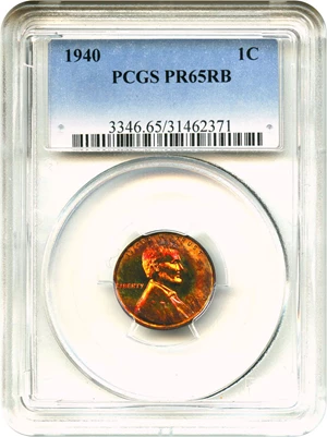 image for: 1940 1c PCGS Proof 65 RB