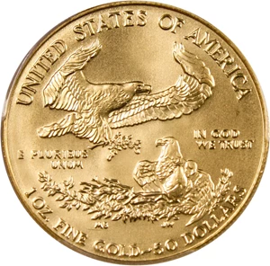 image for: 1988 Gold Eagle $50 PCGS MS69