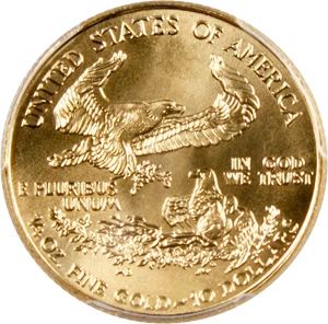 image for: 1999 Gold Eagle $10 PCGS MS69