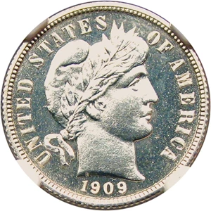 image for: 1909 10c NGC Proof 64