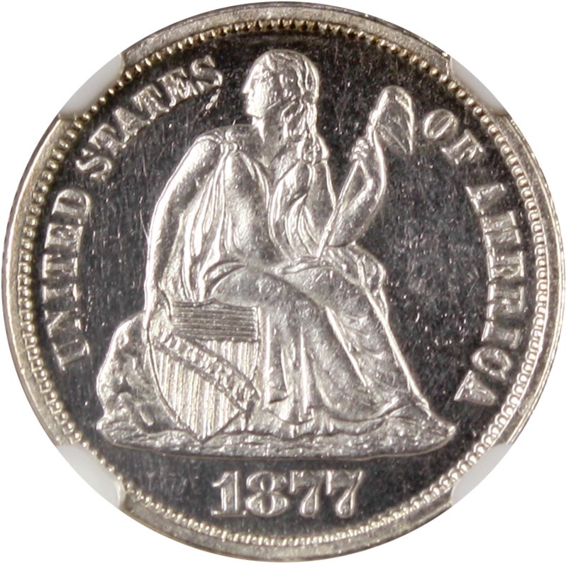 image for: 1877 10c NGC Proof 63 CAM