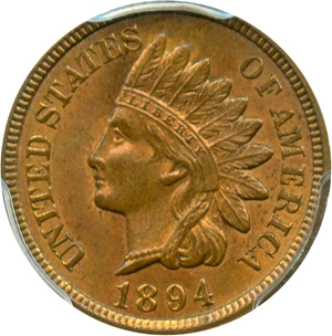 image for: 1894 1c PCGS/CAC MS64 RB