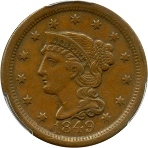 image for: 1849 1c PCGS XF45