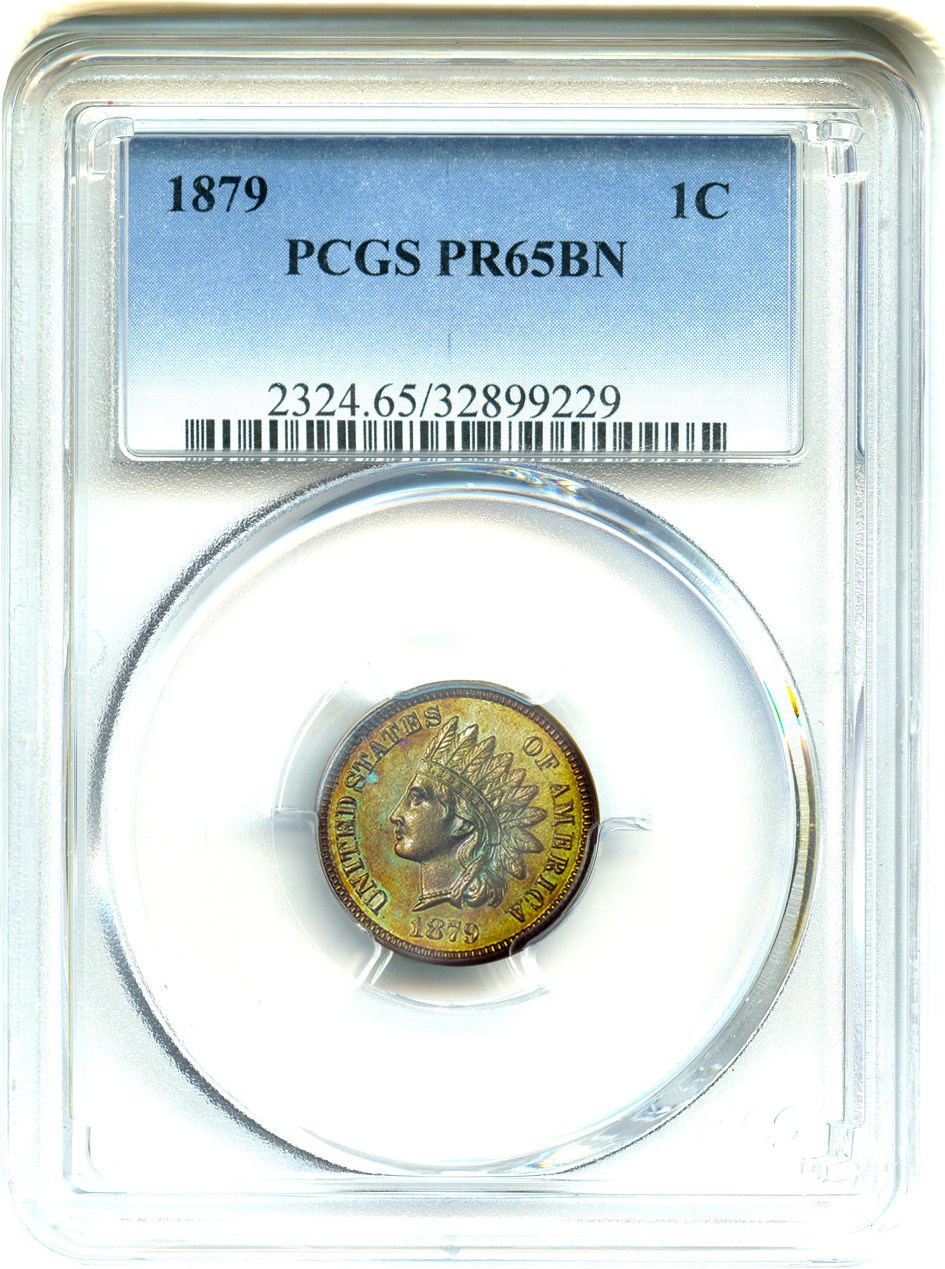 image for: 1879 1c PCGS Proof 65 BN
