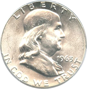 image for: 1963 50c PCGS/CAC MS64 FBL