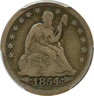 image for: 1854-O 25c PCGS/CAC VG-10 (Arrows, Huge O)