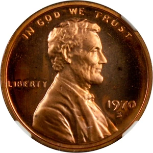 image for: 1970-S 1c NGC Proof 66 RD Cameo (Small Date)