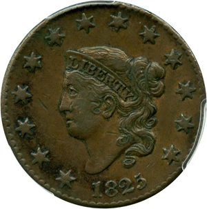 image for: 1825 1c PCGS XF45 BN