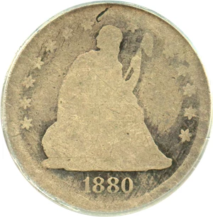 image for: 1880 25c PCGS Fair-02