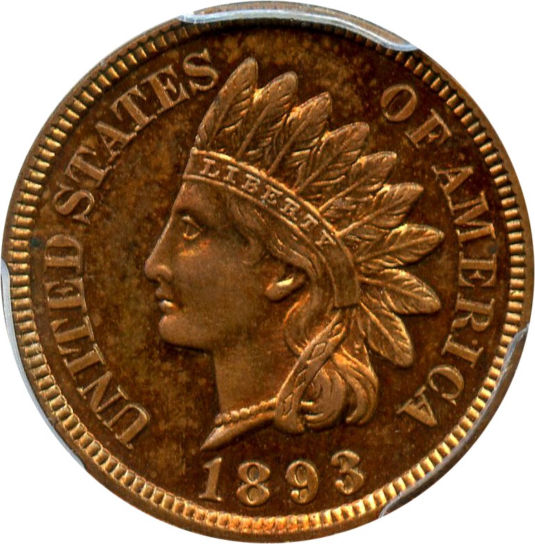 image for: 1893 1c PCGS Proof 64 RB