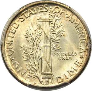 image for: 1918-D 10c PCGS MS67