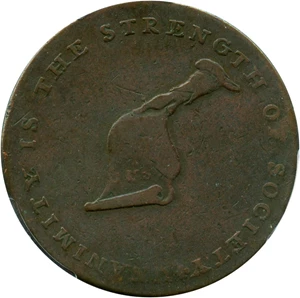 image for: Kentucky Cent PCGS VF20 BN (Plain Edge)