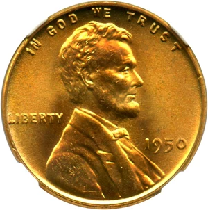 image for: 1950 1c NGC MS67 RD