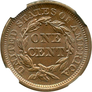 image for: 1856 1c NGC/CAC MS66 BN (Slanted 5)