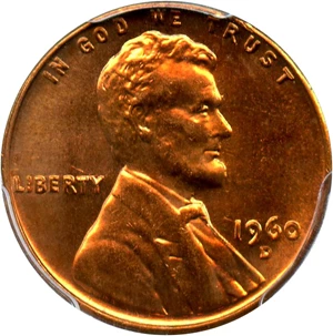 image for: 1960-D 1c PCGS MS65 RD (Small Date)