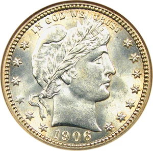 image for: 1906-D 25c NGC MS64