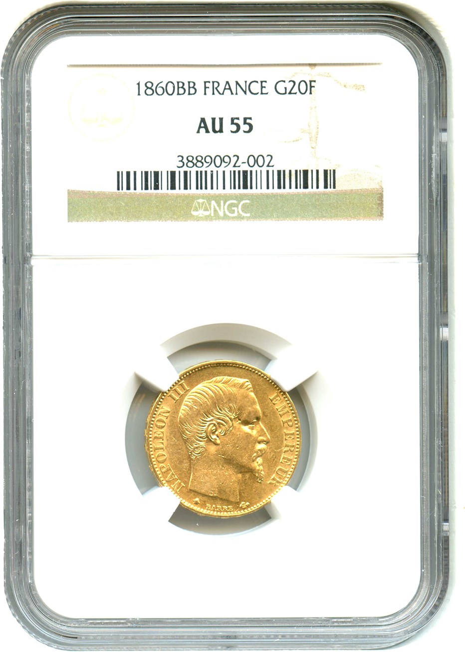 1860-A     20 Fr MS ( KM-781.1) thumbnail 3