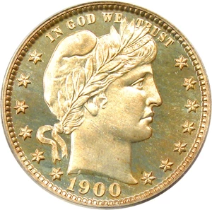 image for: 1900 25c PCGS Proof 67 CAM - DLRC Discount!