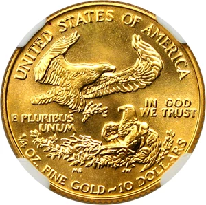 image for: 1990 Gold Eagle $10 NGC MS69