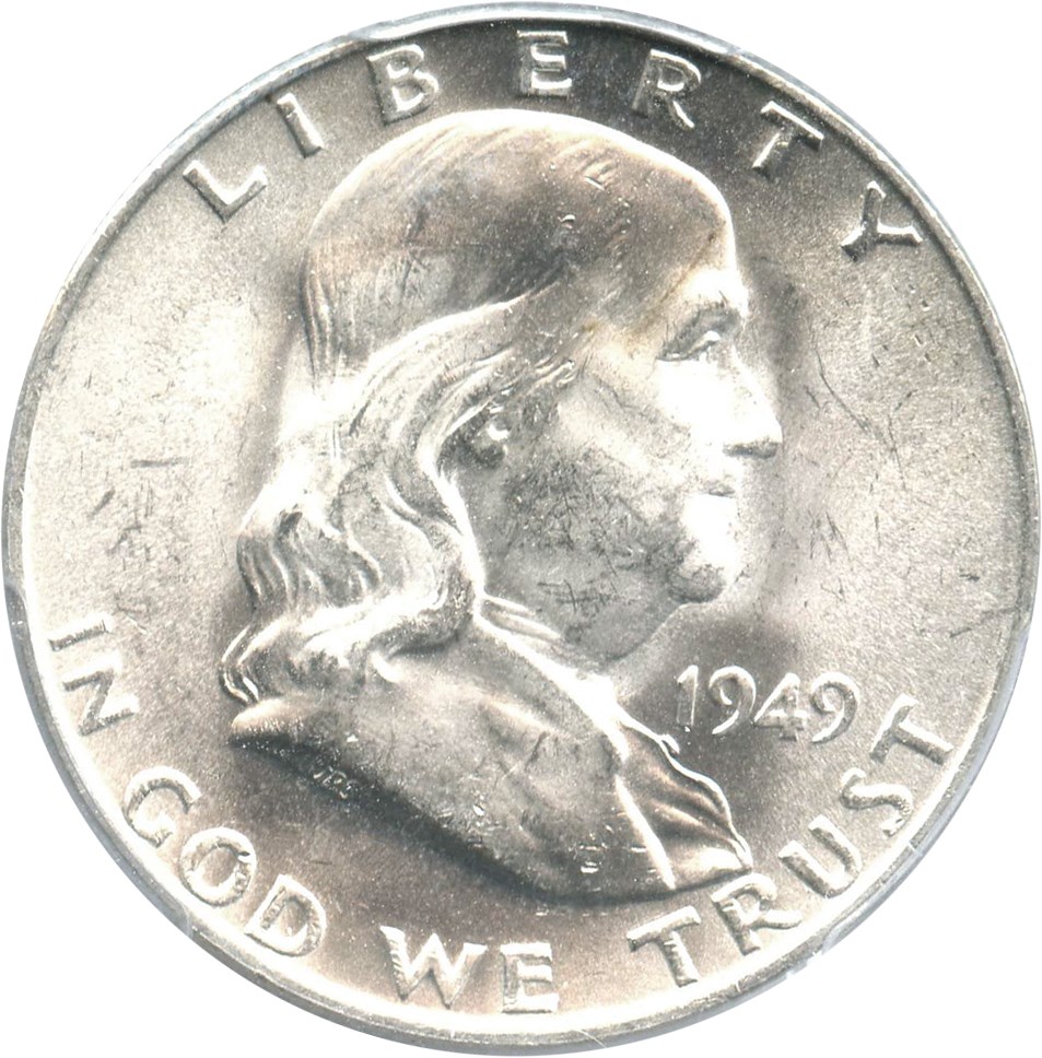 image for: 1949-D 50c PCGS MS64