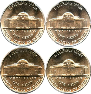 image for: Investor Lot of 1946 5c: All PCGS MS65 (4 Coins)