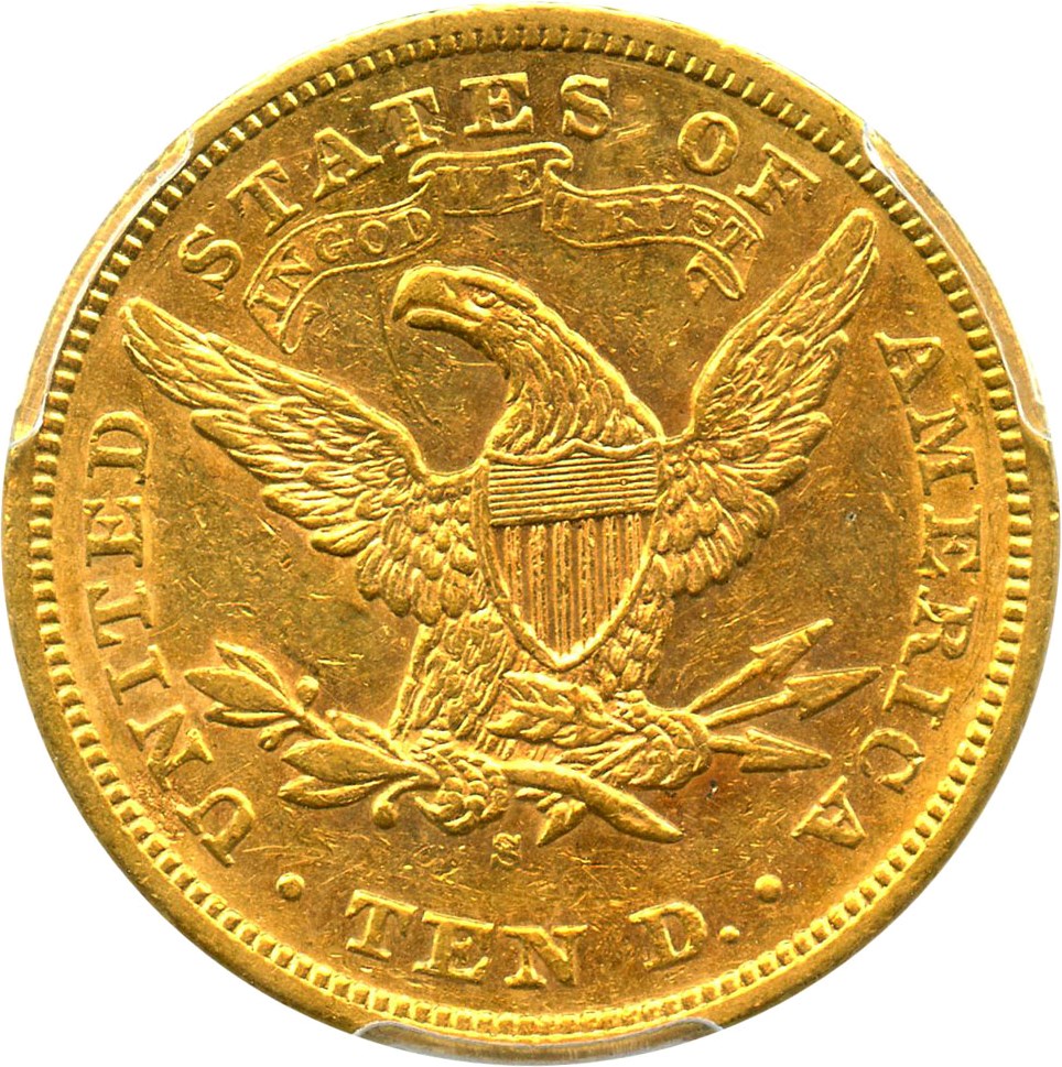 image for: 1878-S $10 PCGS AU55