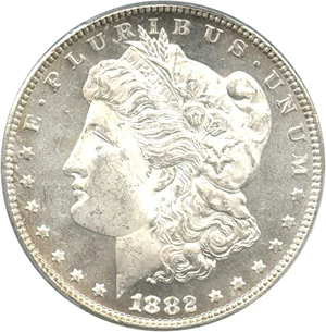 image for: 1882 $1 PCGS/CAC MS64 PL